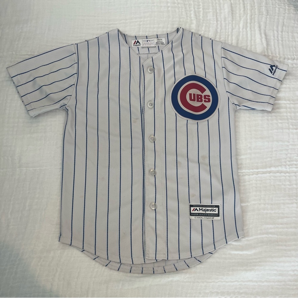 Chicago Cubs Striped Bryant Jersey